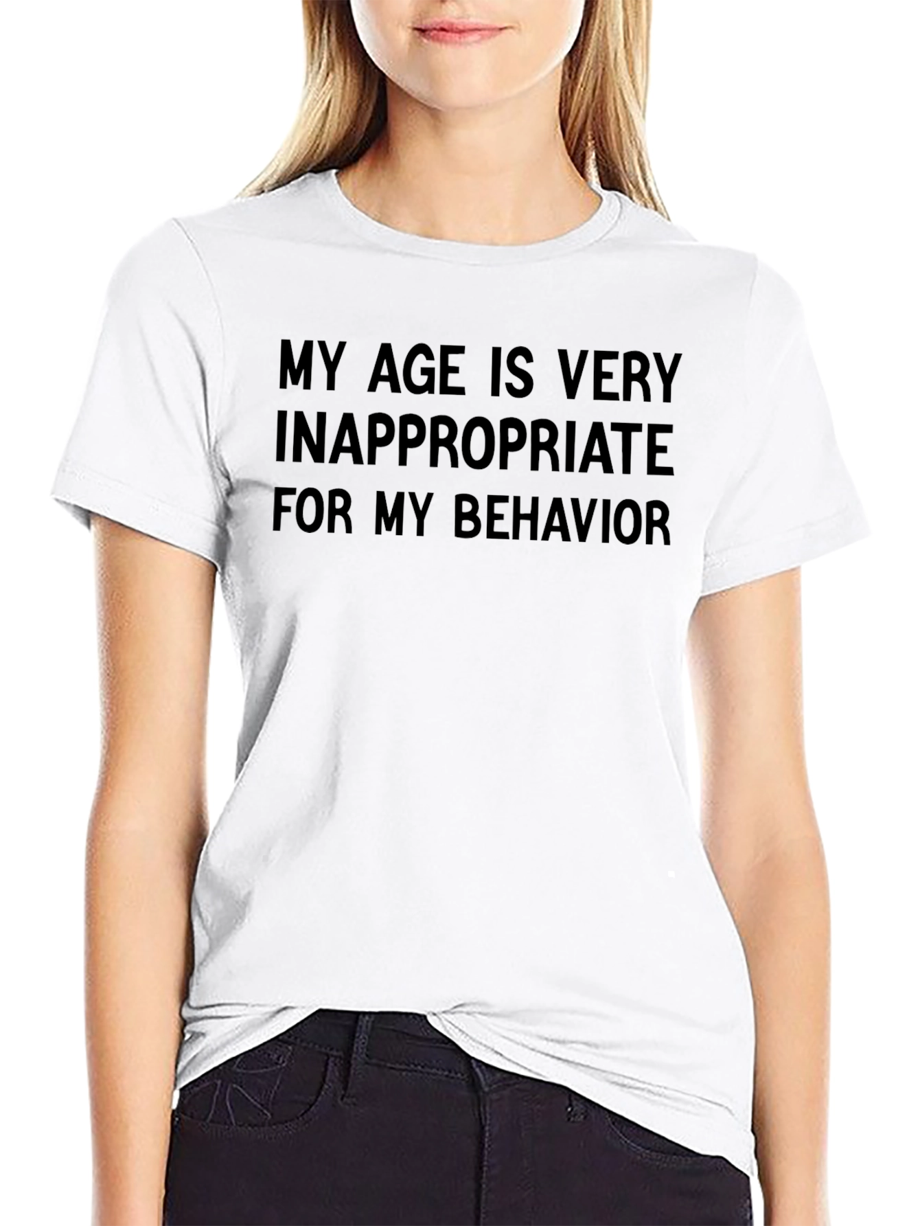 Inappropriate Age T-Shirt - Funny Sarcastic Tee