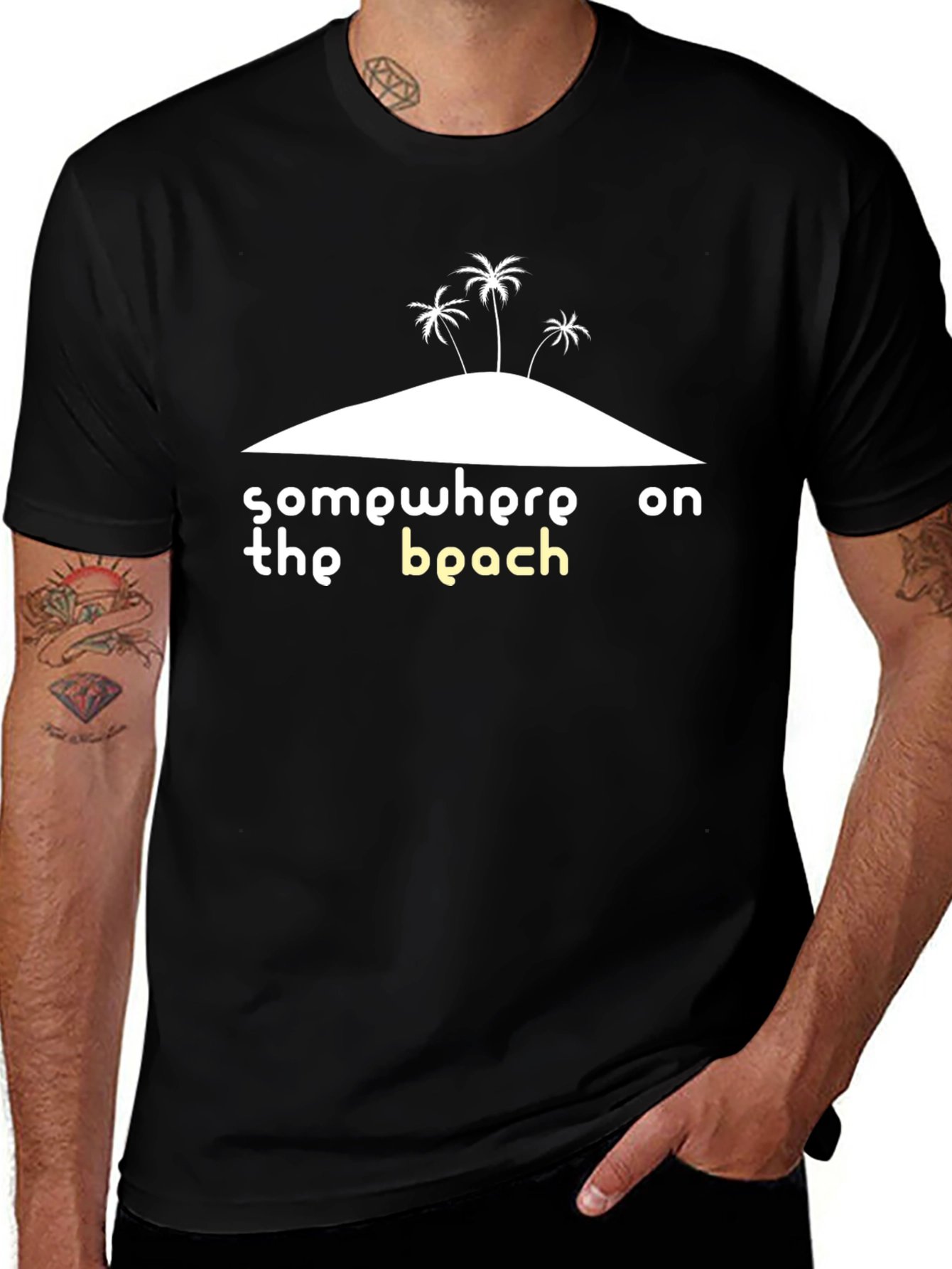Somewhere On The Beach Graphic Tee