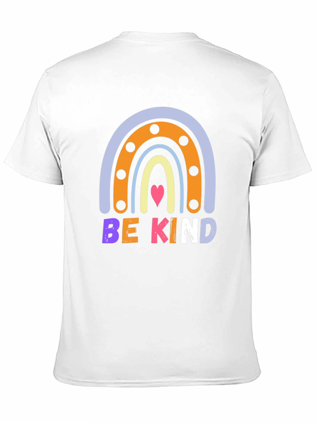 Be Kind Rainbow Graphic Tee - Positive Message