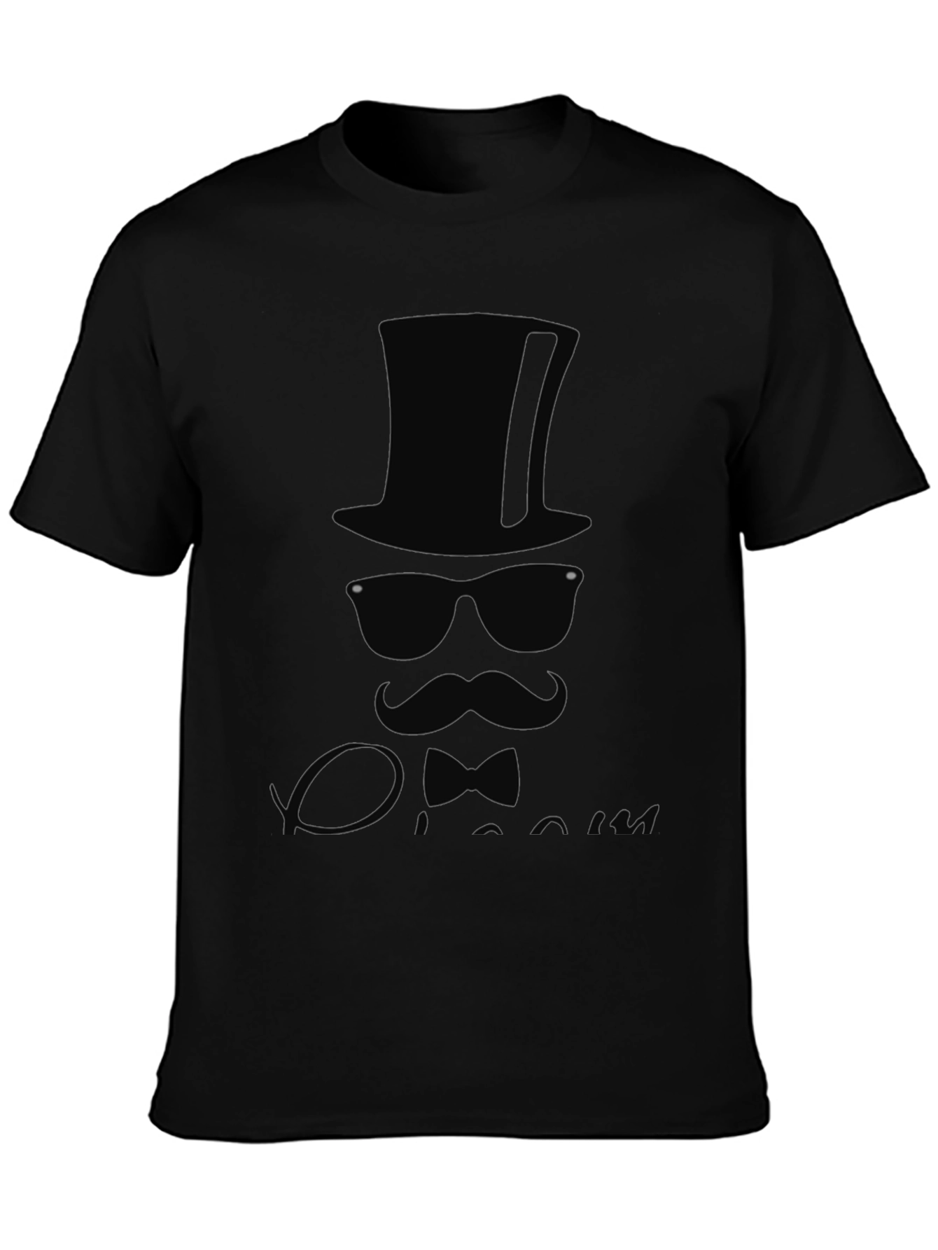 Dapper Gent T-Shirt - Top Hat Bow Tie