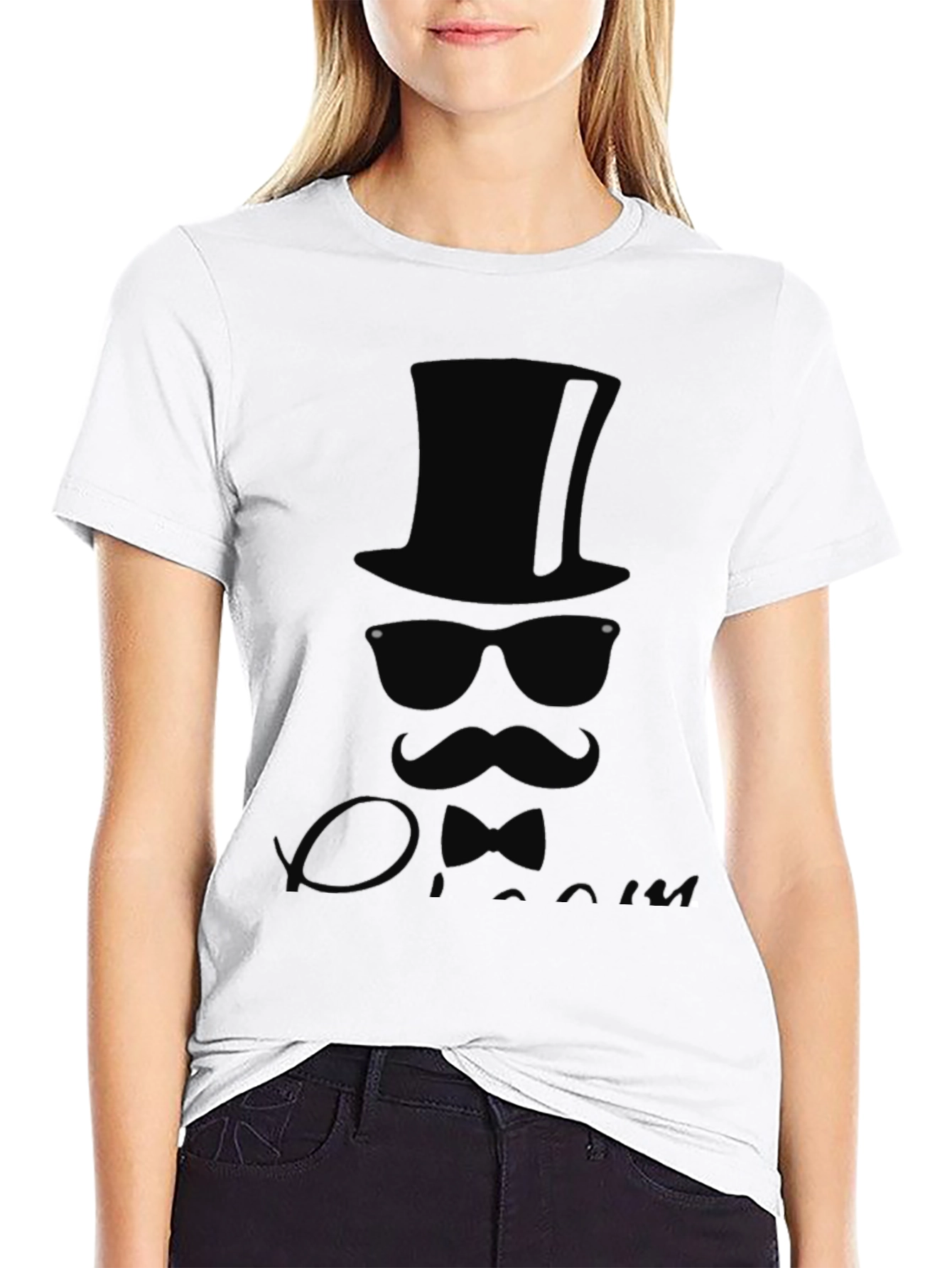 Dapper Gent T-Shirt - Top Hat Bow Tie