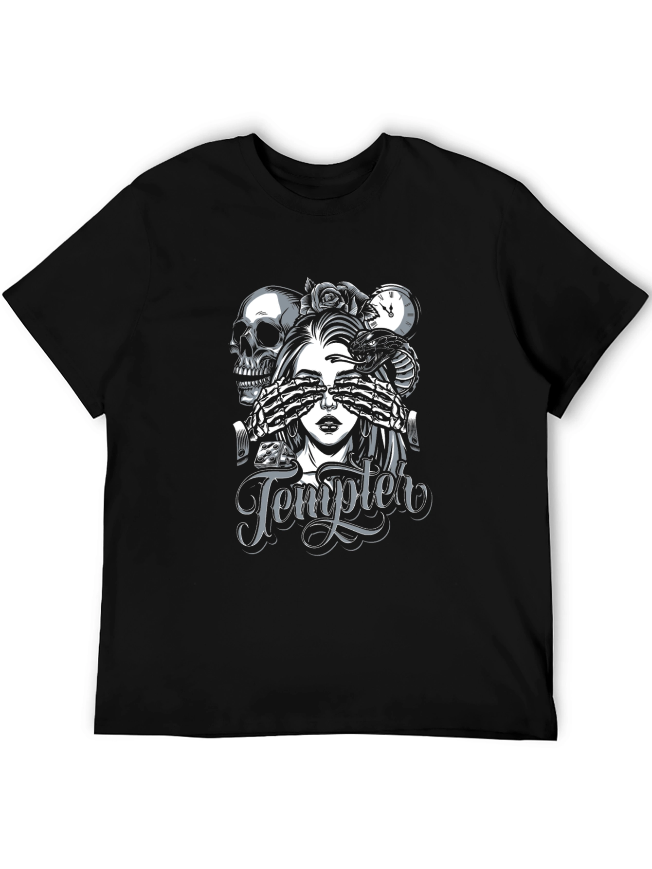 Templer Graphic Print Black T-Shirt