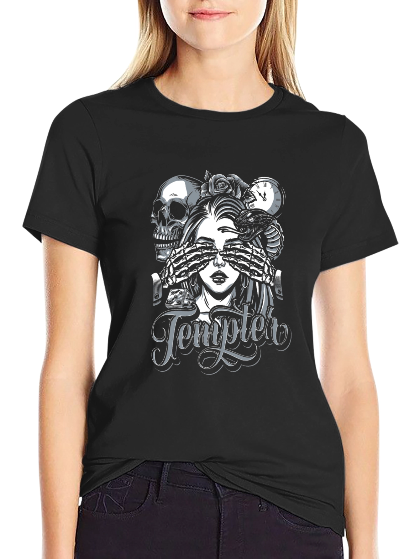 Templer Graphic Print Black T-Shirt