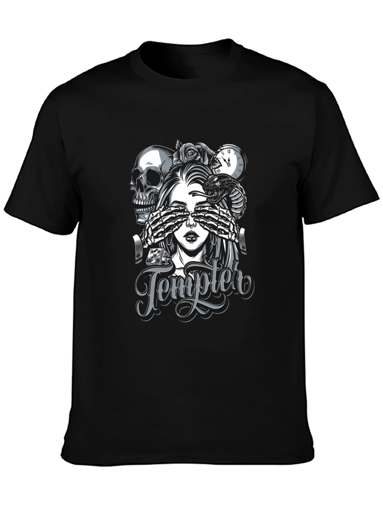 Templer Graphic Print Black T-Shirt