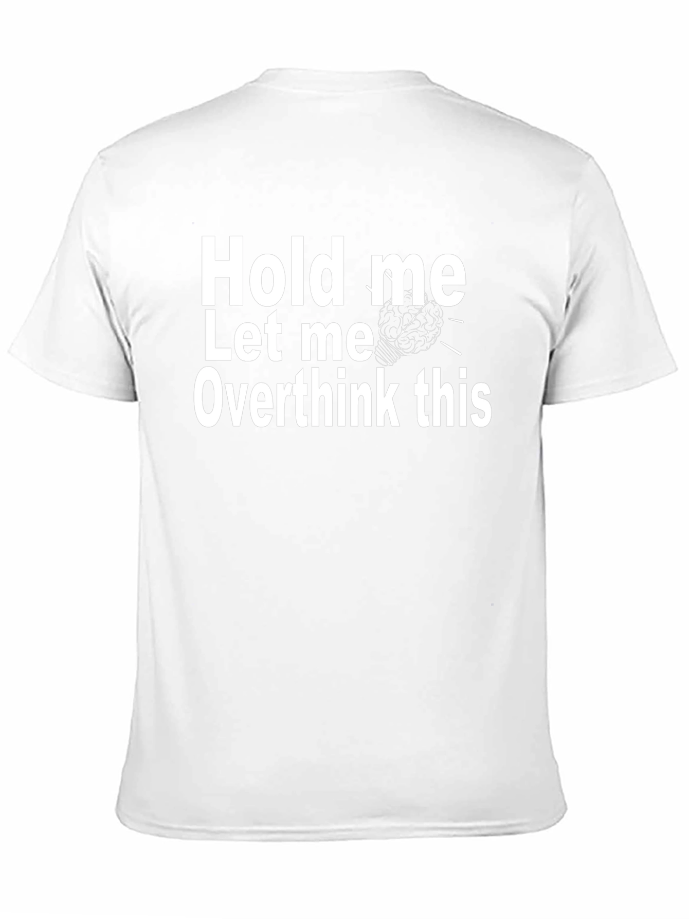 Hold Me Overthink This Black Graphic Tee