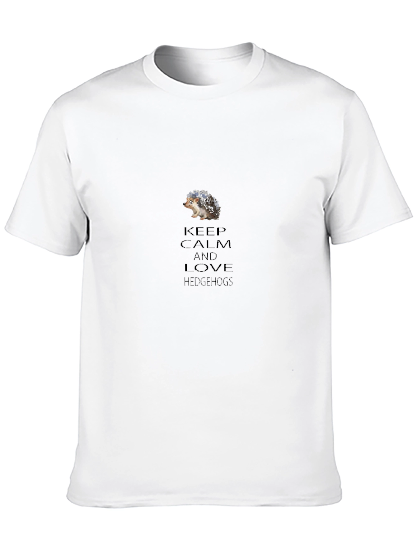Keep Calm and Love Hedgehogs Graphic T-Shirt