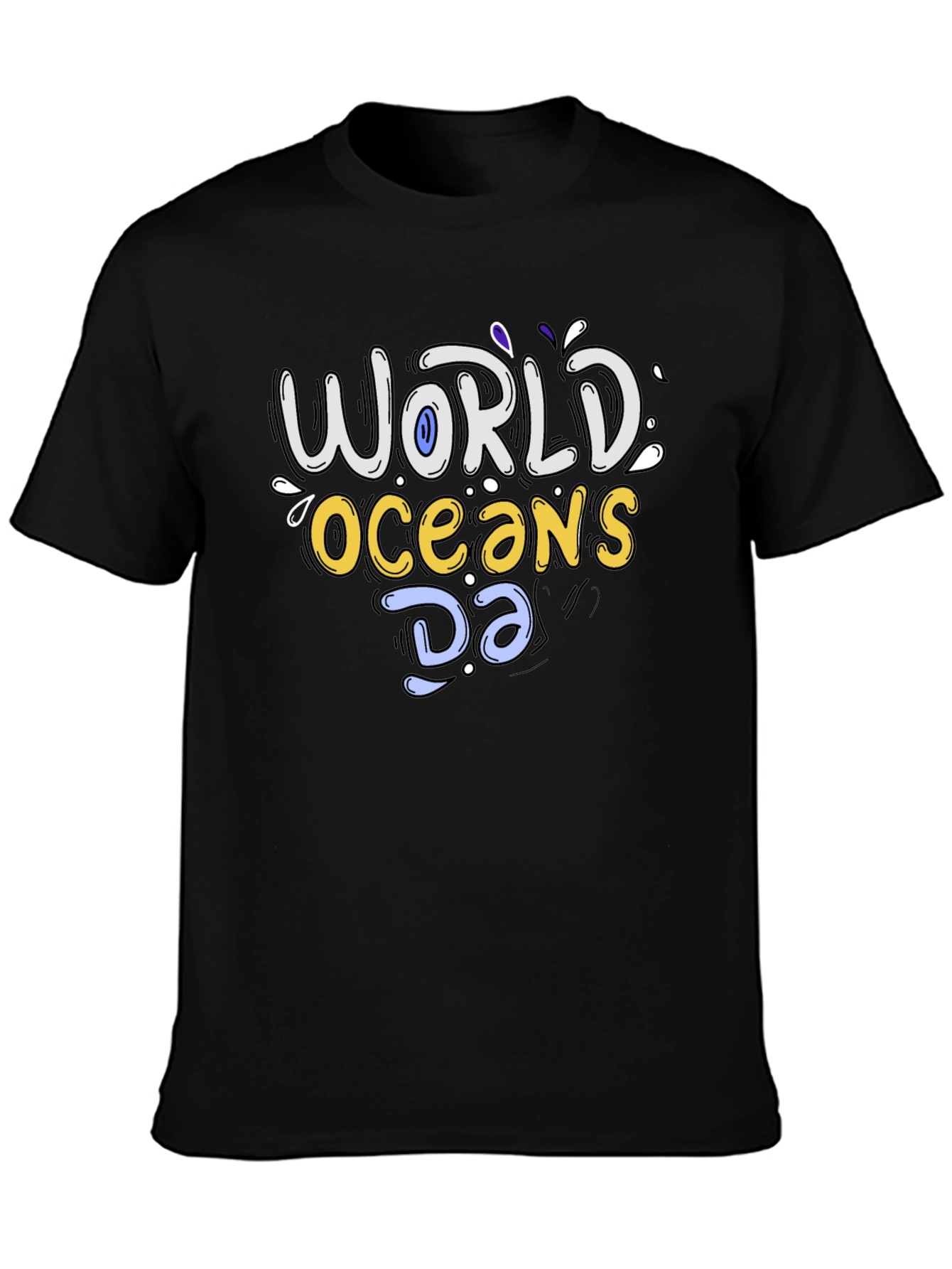 World Oceans Day Graphic Tee - Black