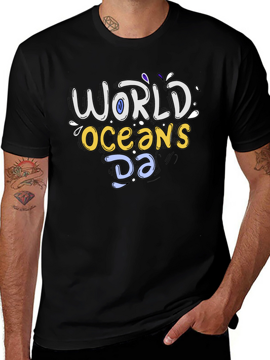 World Oceans Day Graphic Tee - Black