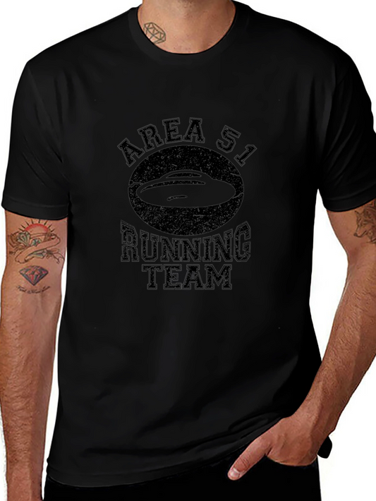 Area 51 Running Team Black Graphic T-Shirt