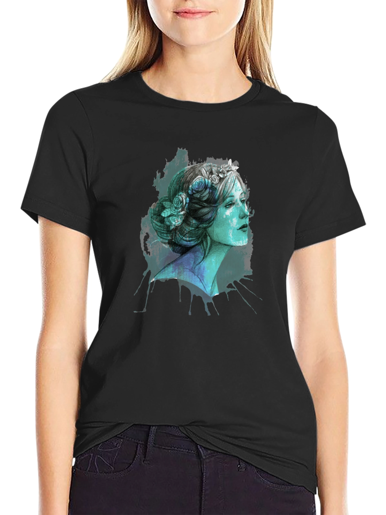 Floral Crown Woman Graphic T-Shirt