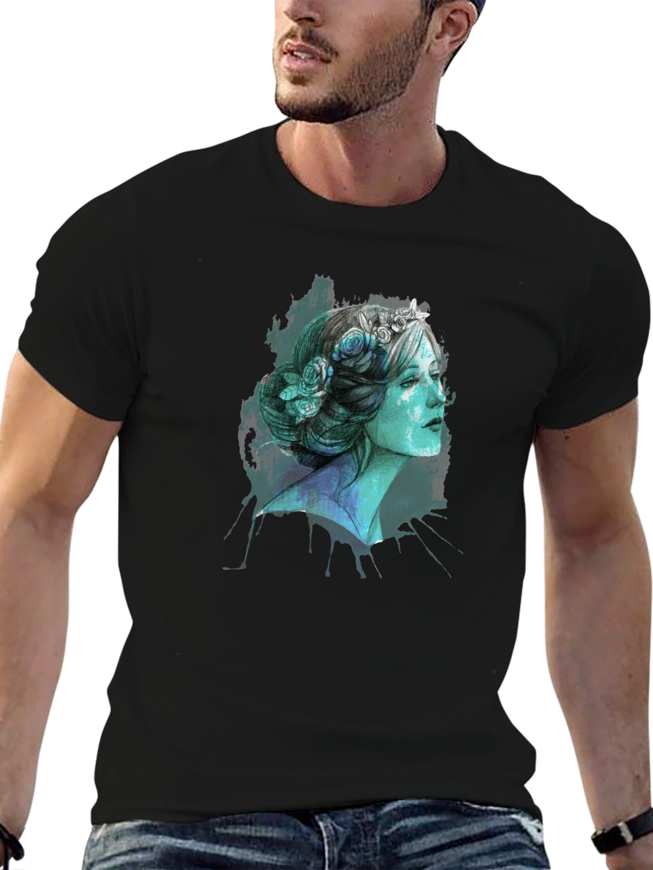 Floral Crown Woman Graphic T-Shirt