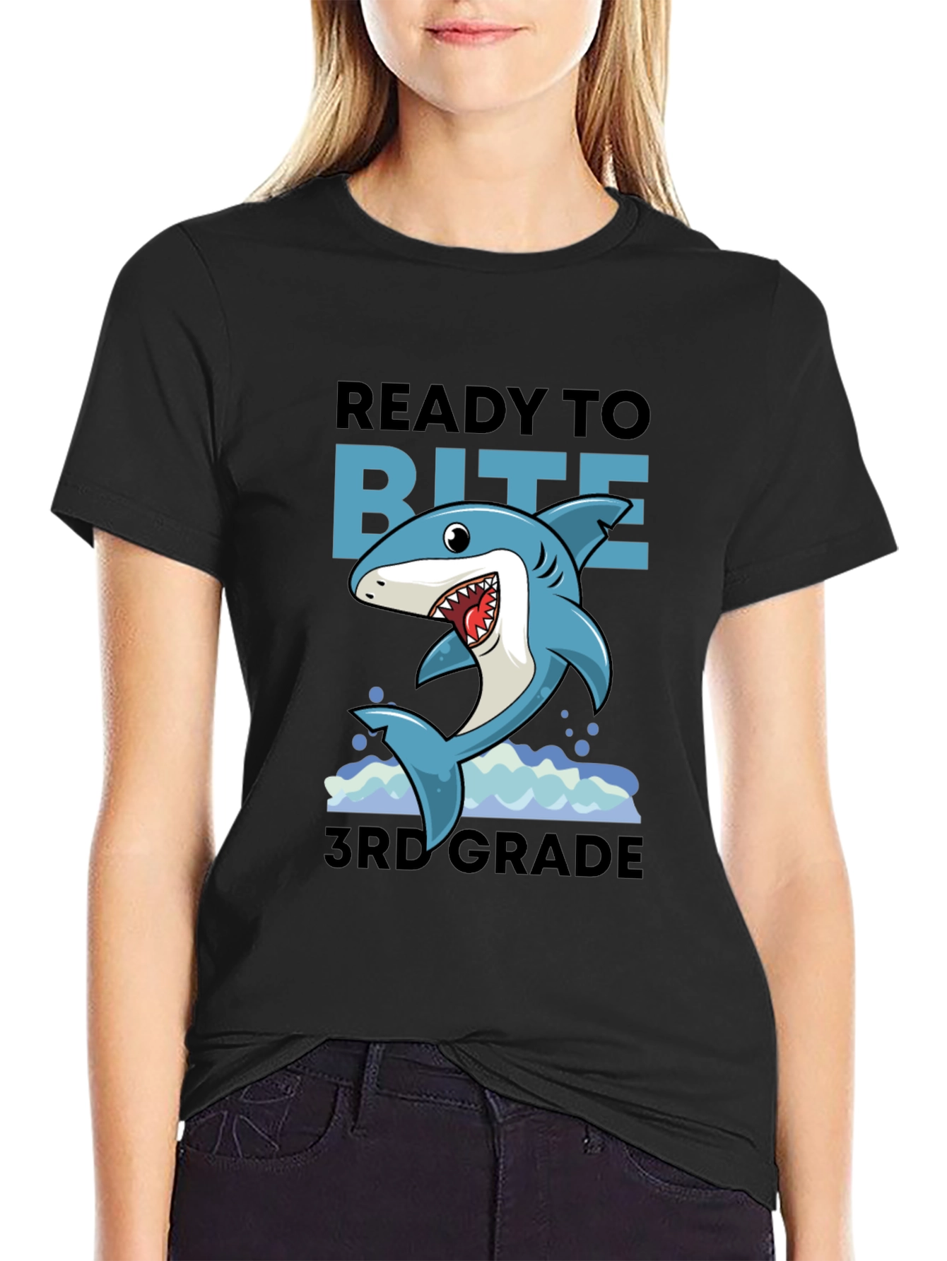 Ready to Bite 3rd Grade Shark T-Shirt
