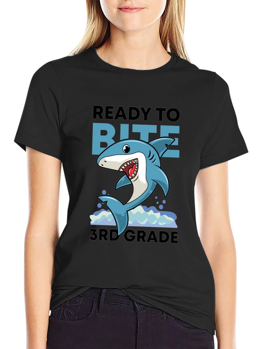 Ready to Bite 3rd Grade Shark T-Shirt
