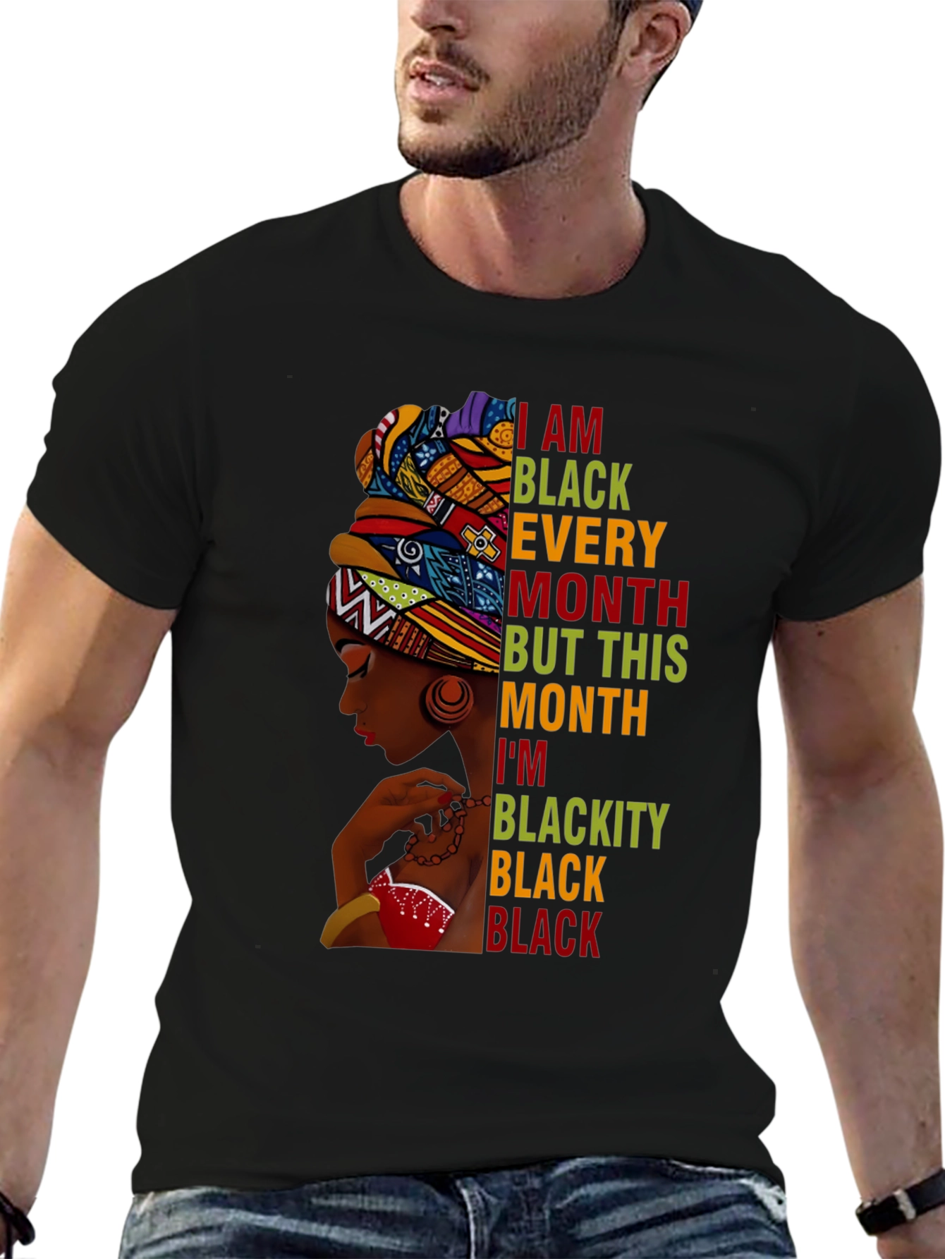 Black Pride T-Shirt - Every Month Blackity Black
