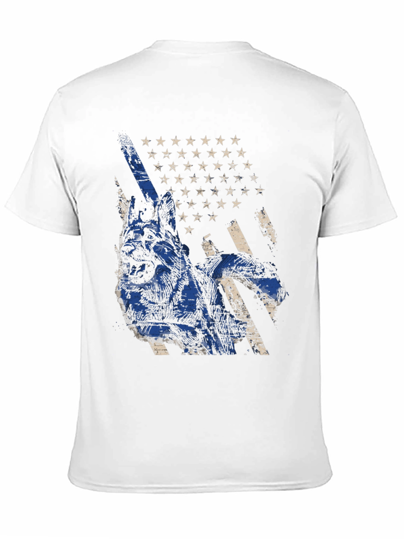 K9 German Shepherd USA Flag T-Shirt