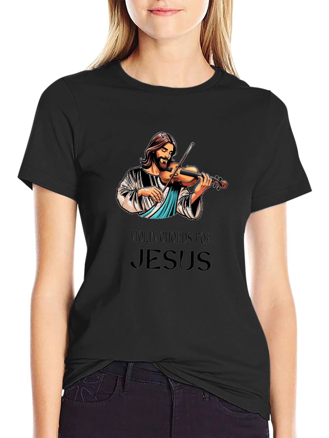 Violin Chords for Jesus T-Shirt