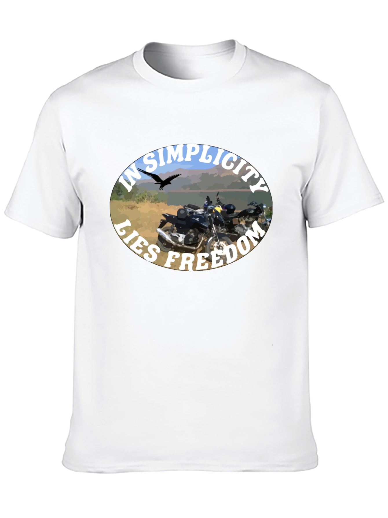 In Simplicity Lies Freedom Black T-Shirt