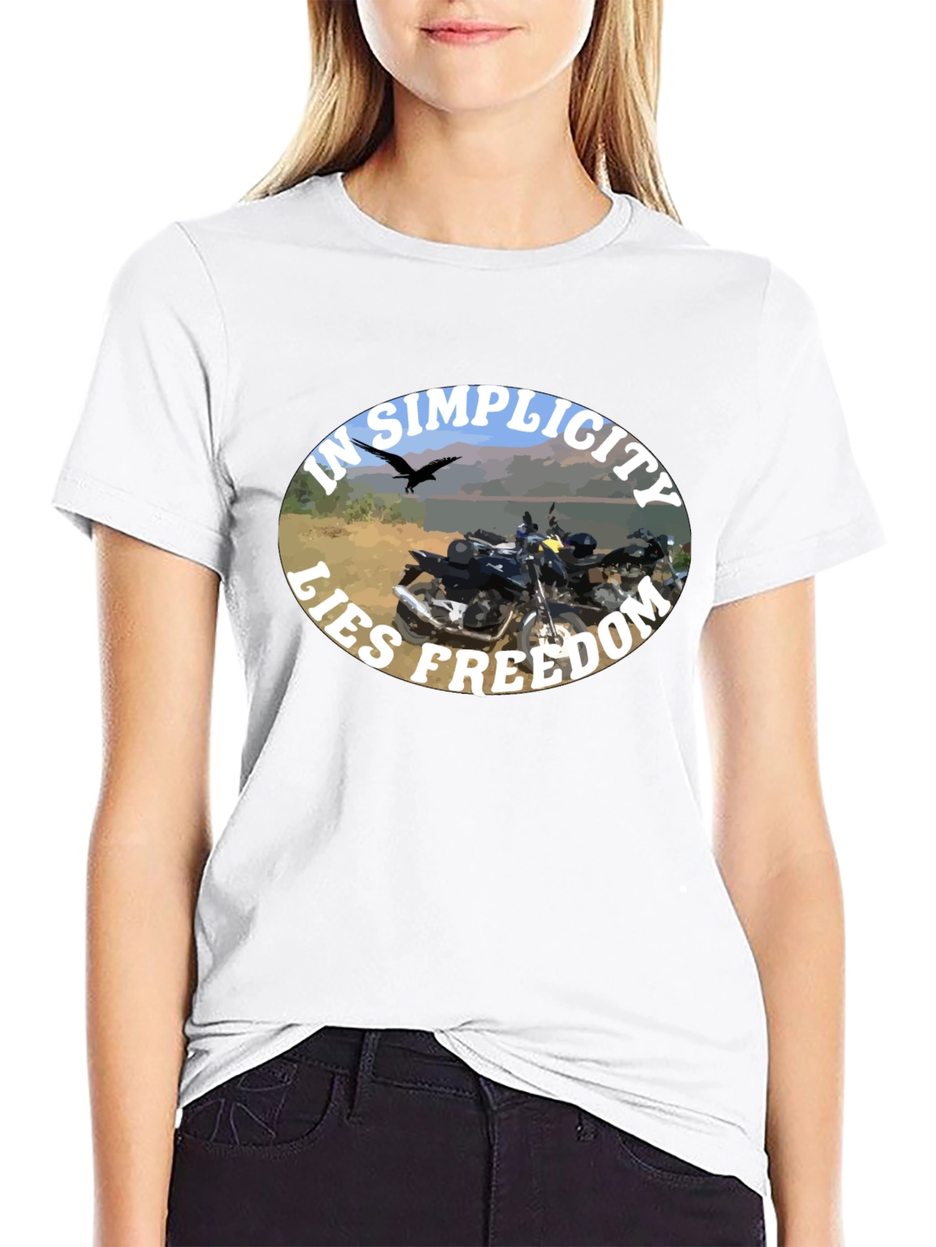 In Simplicity Lies Freedom Black T-Shirt