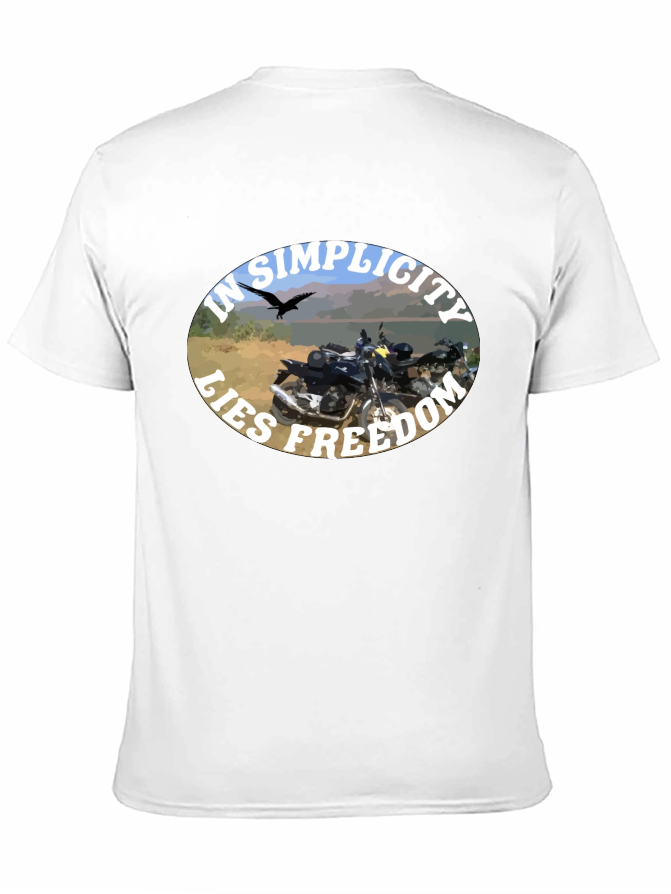 In Simplicity Lies Freedom Black T-Shirt