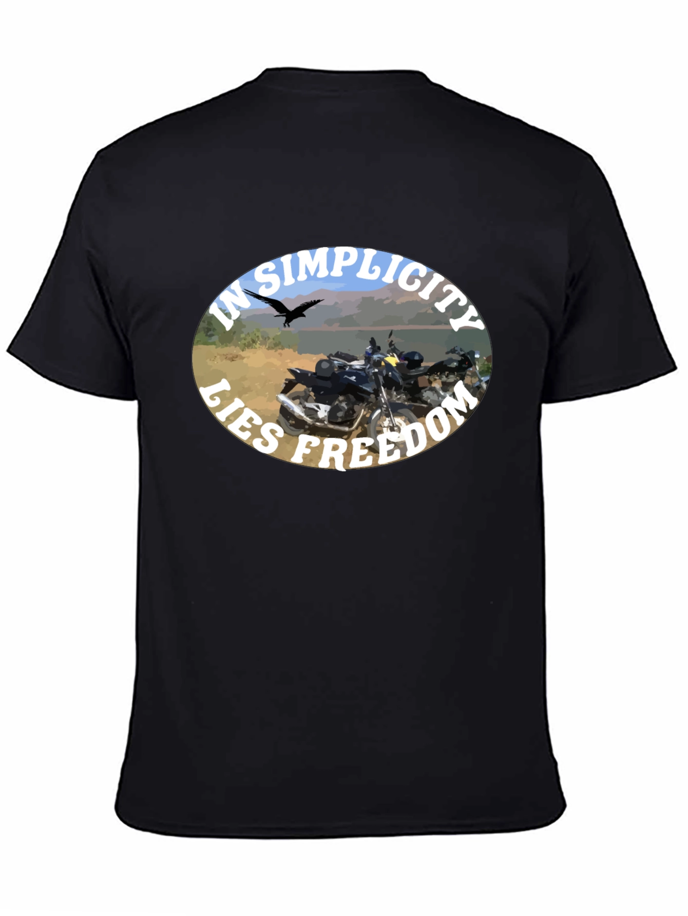In Simplicity Lies Freedom Black T-Shirt