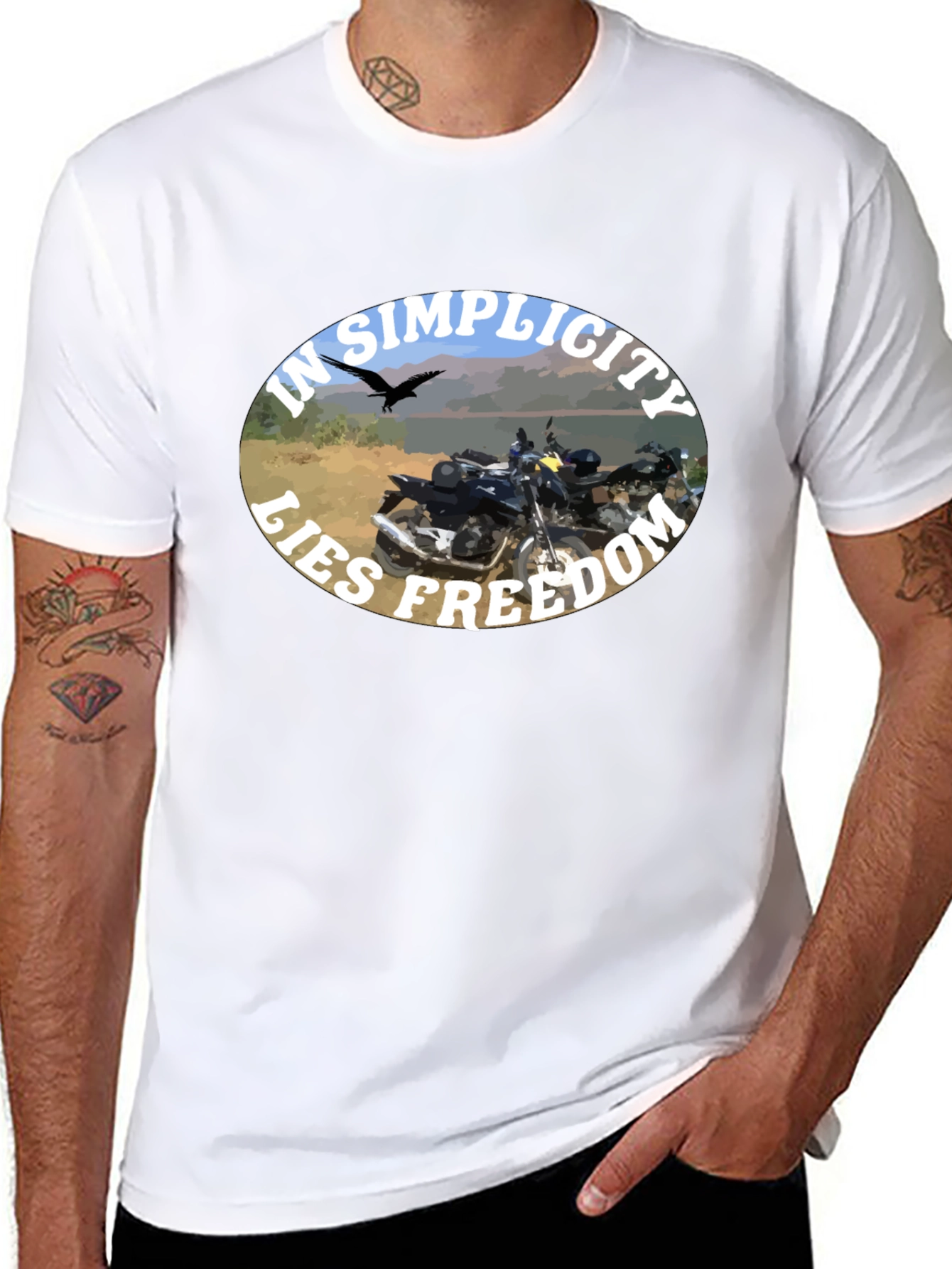 In Simplicity Lies Freedom Black T-Shirt