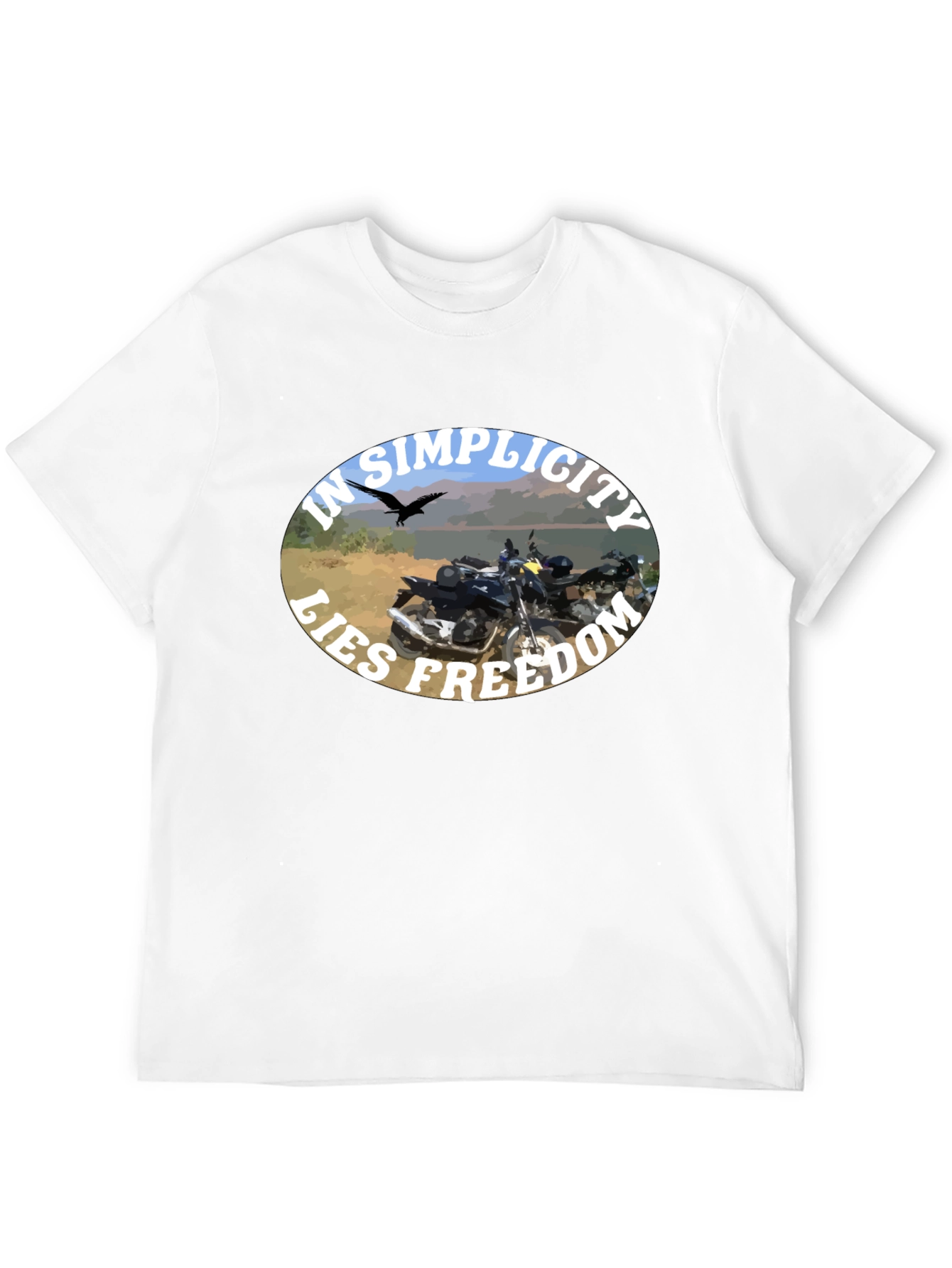 In Simplicity Lies Freedom Black T-Shirt