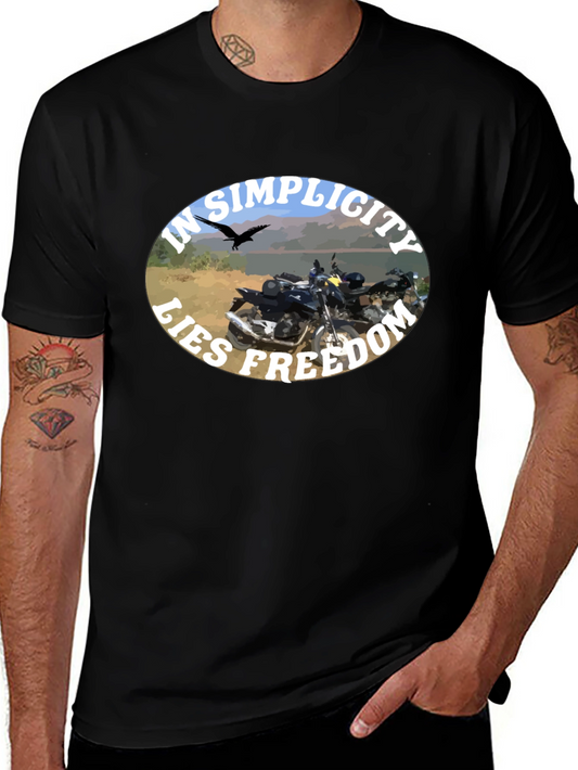 In Simplicity Lies Freedom Black T-Shirt