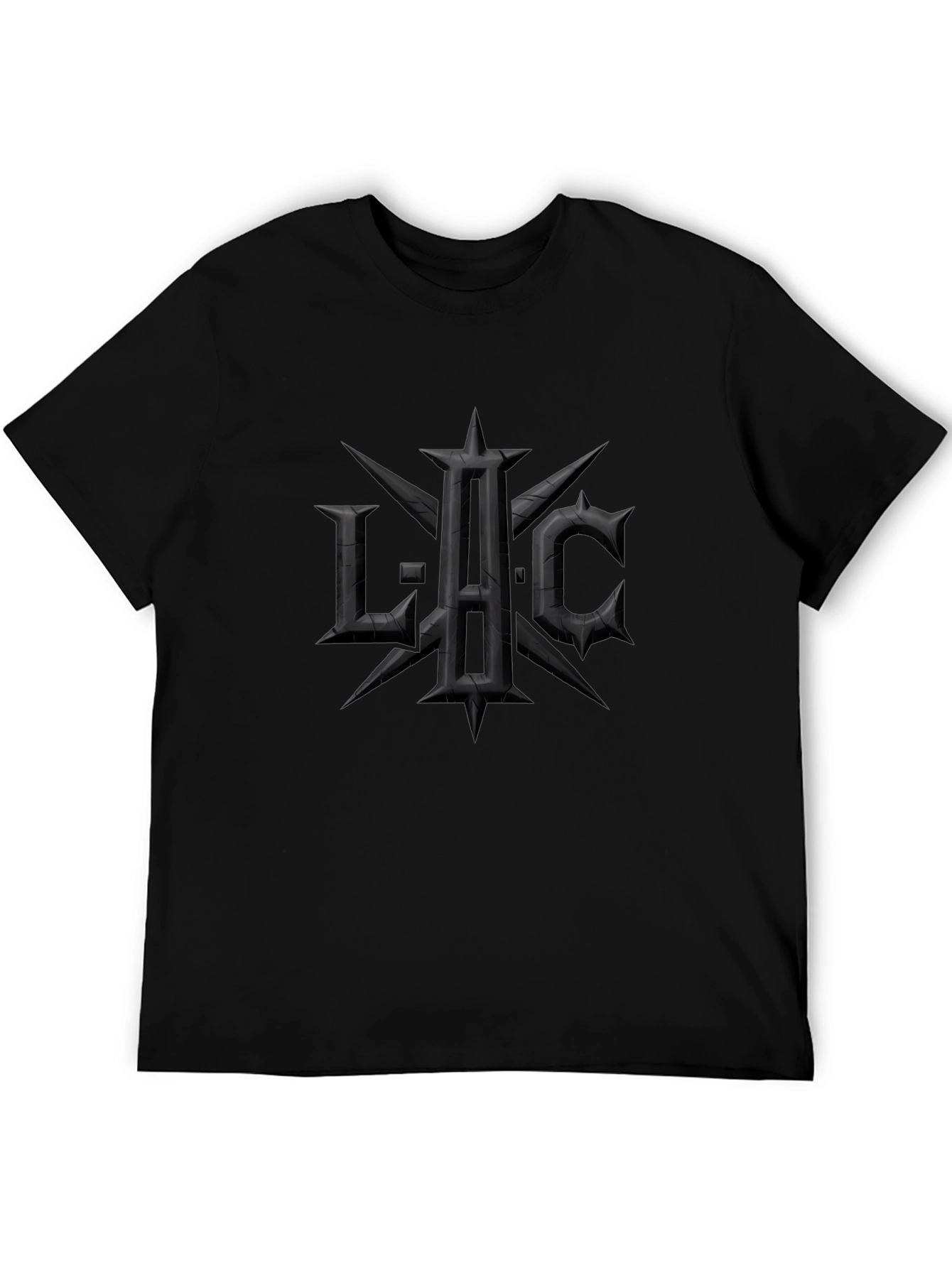 Edgy Black Graphic Tee