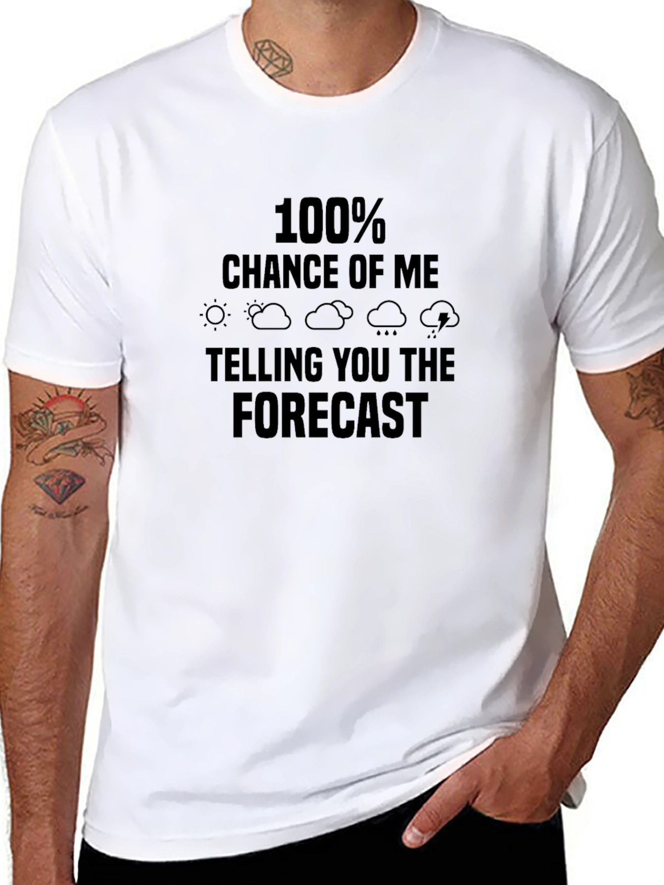 Funny Weather Forecast Graphic Tee