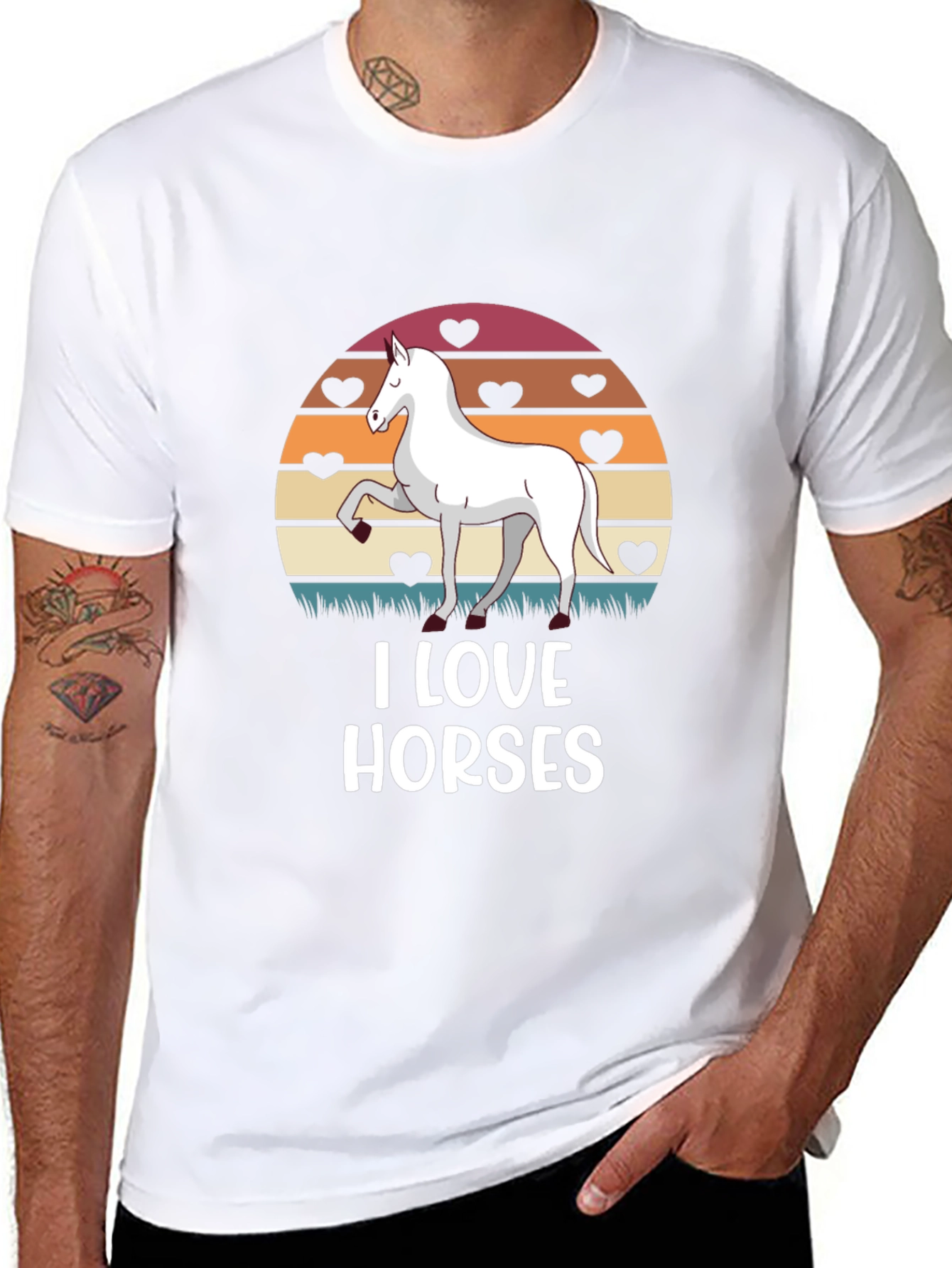 I Love Horses Graphic Tee