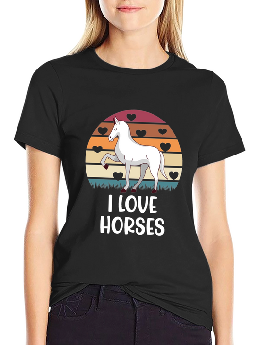 I Love Horses Graphic Tee