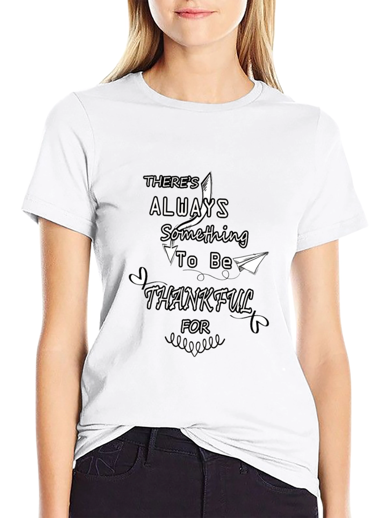 Thankful Graphic T-Shirt - Black