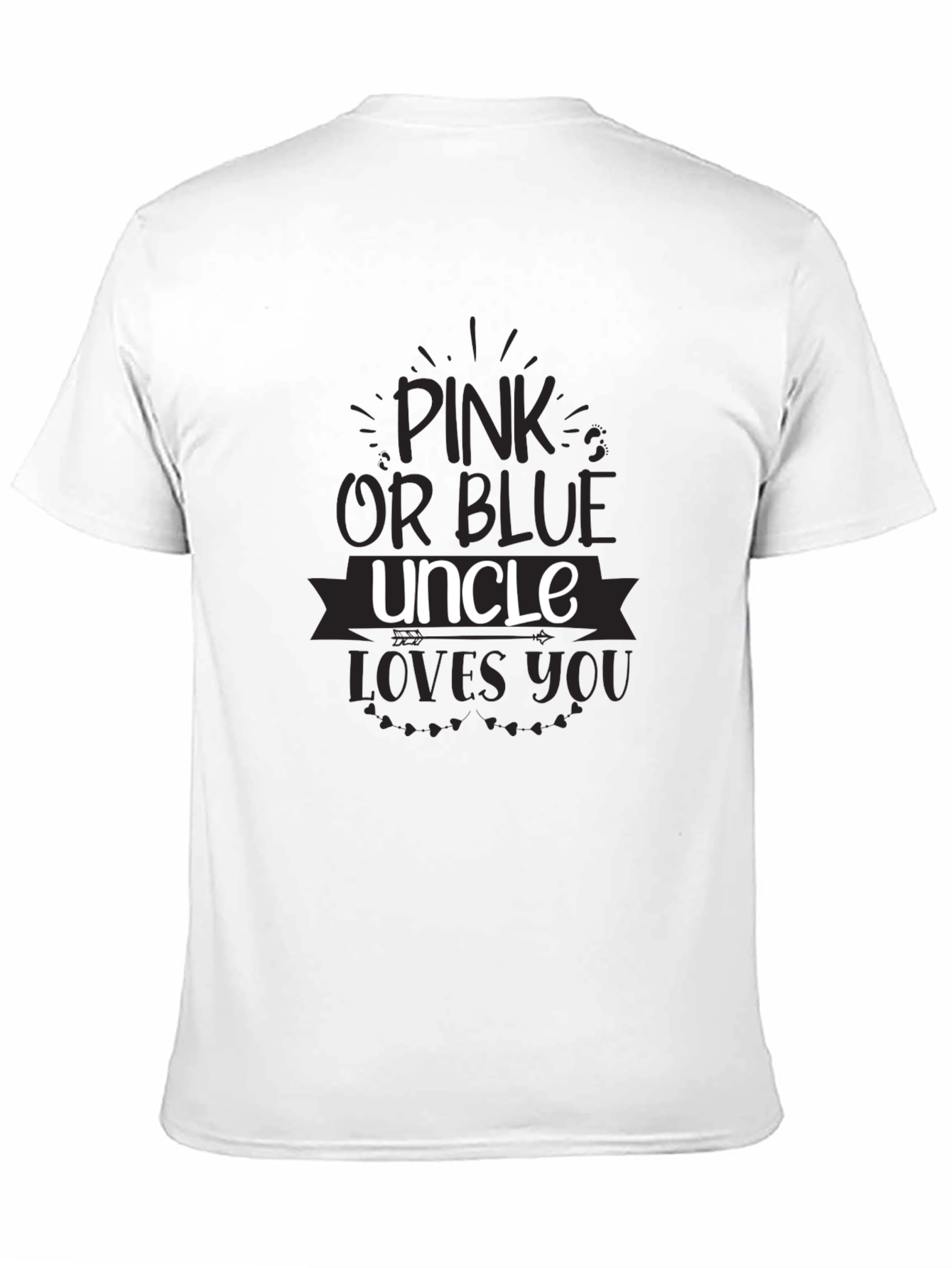 Pink or Blue Uncle Loves You T-Shirt
