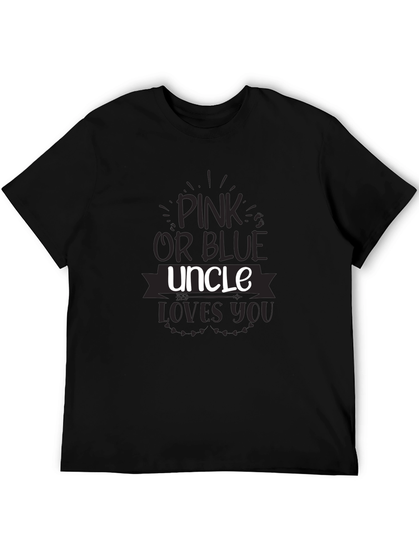 Pink or Blue Uncle Loves You T-Shirt