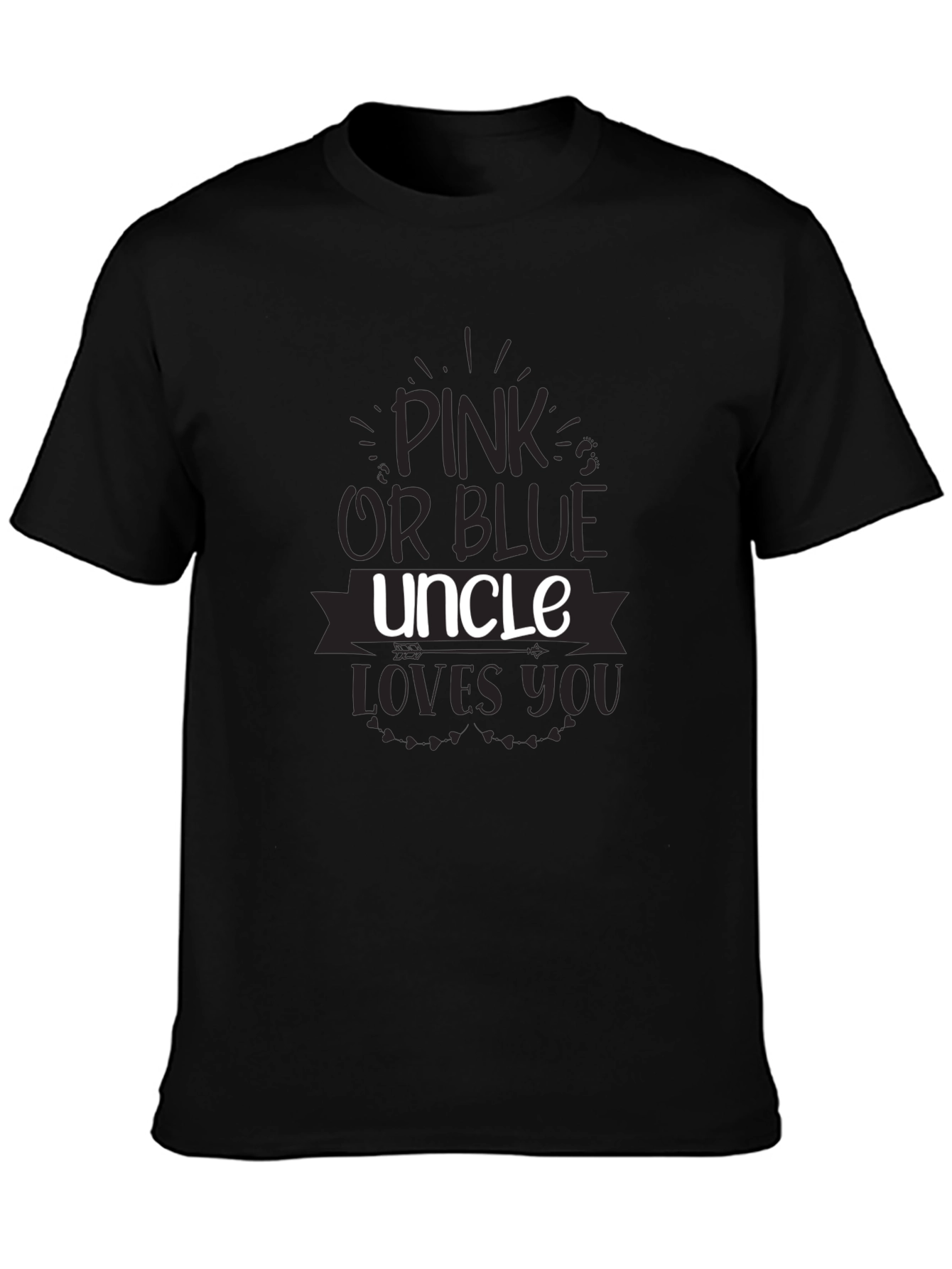 Pink or Blue Uncle Loves You T-Shirt