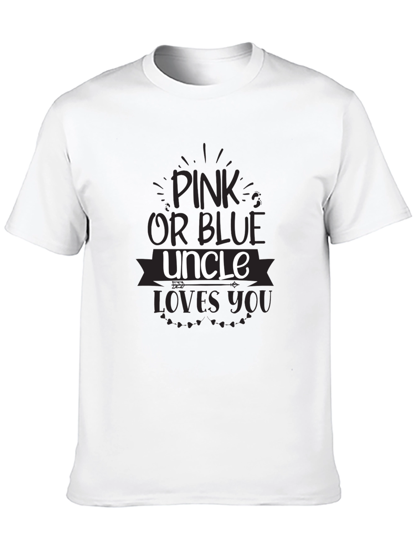 Pink or Blue Uncle Loves You T-Shirt