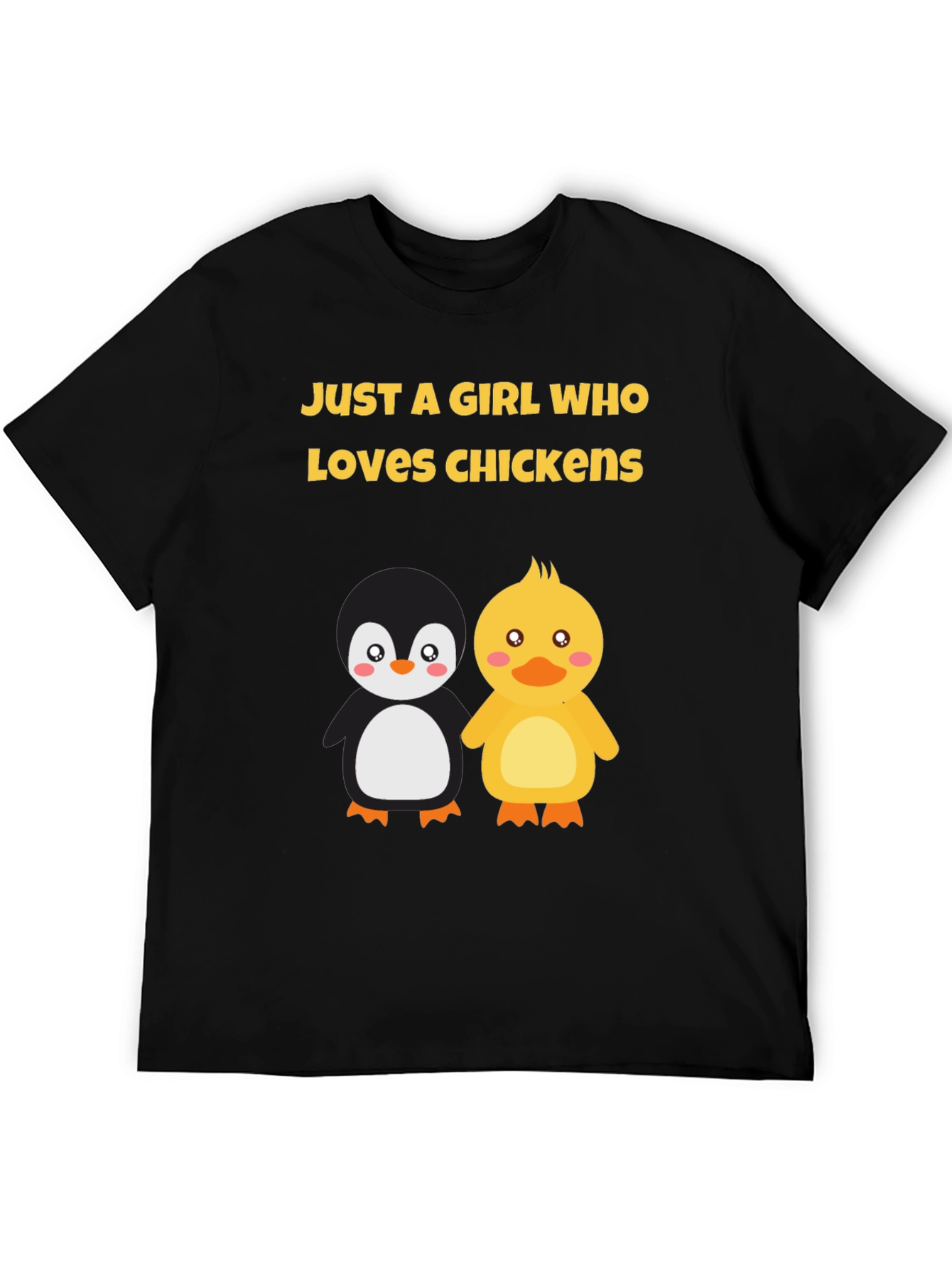 Girl Who Loves Chickens Graphic Tee