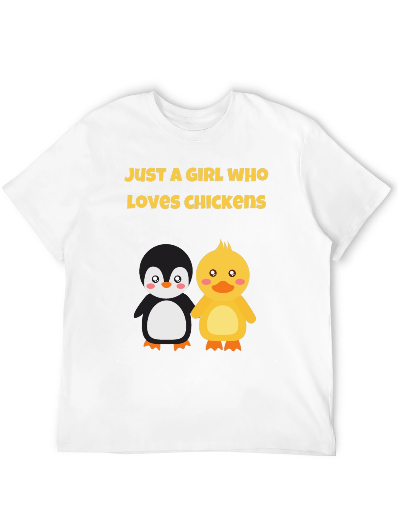 Girl Who Loves Chickens Graphic Tee