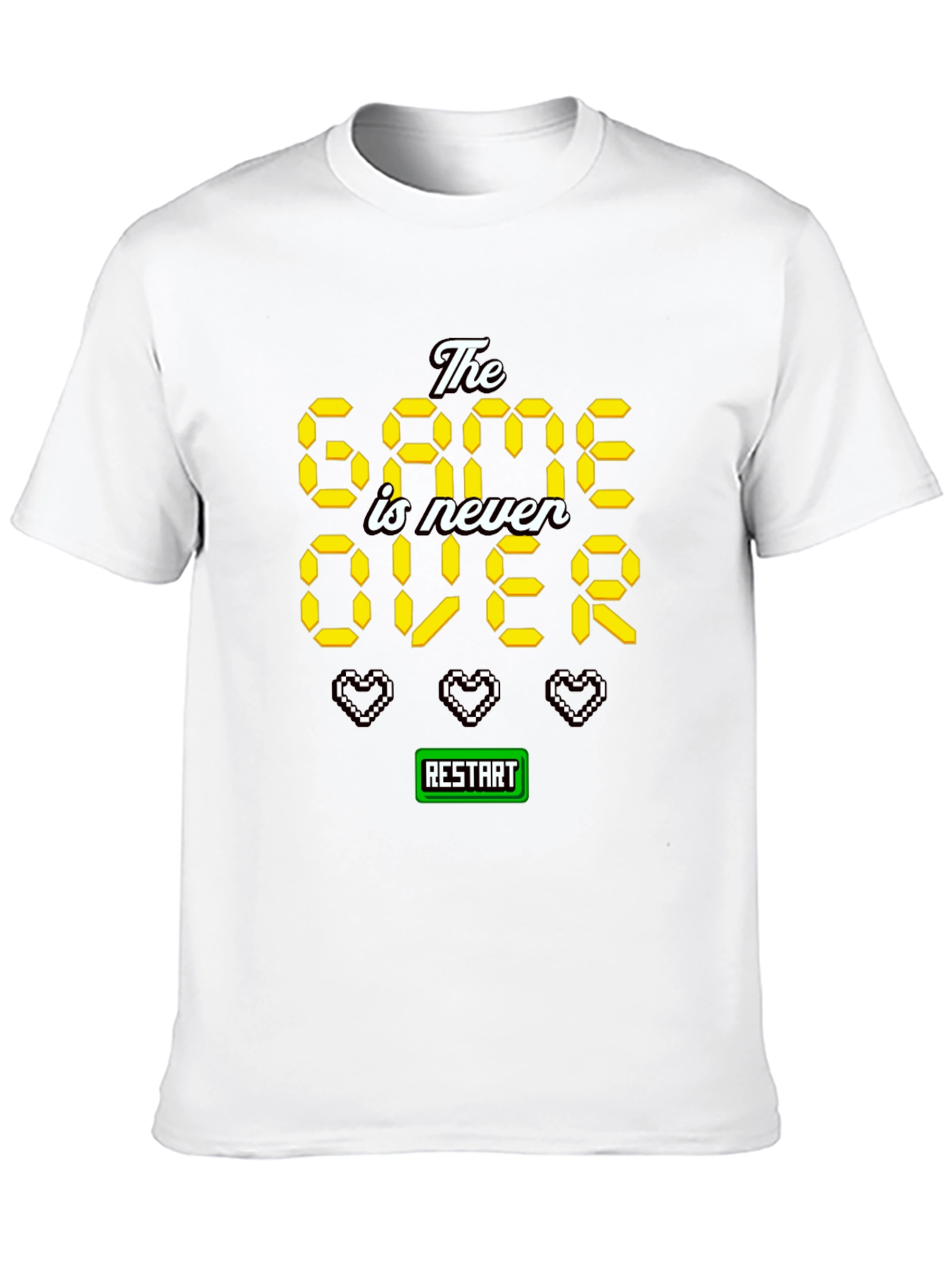 The Game is Never Over Pixel Art T-Shirt