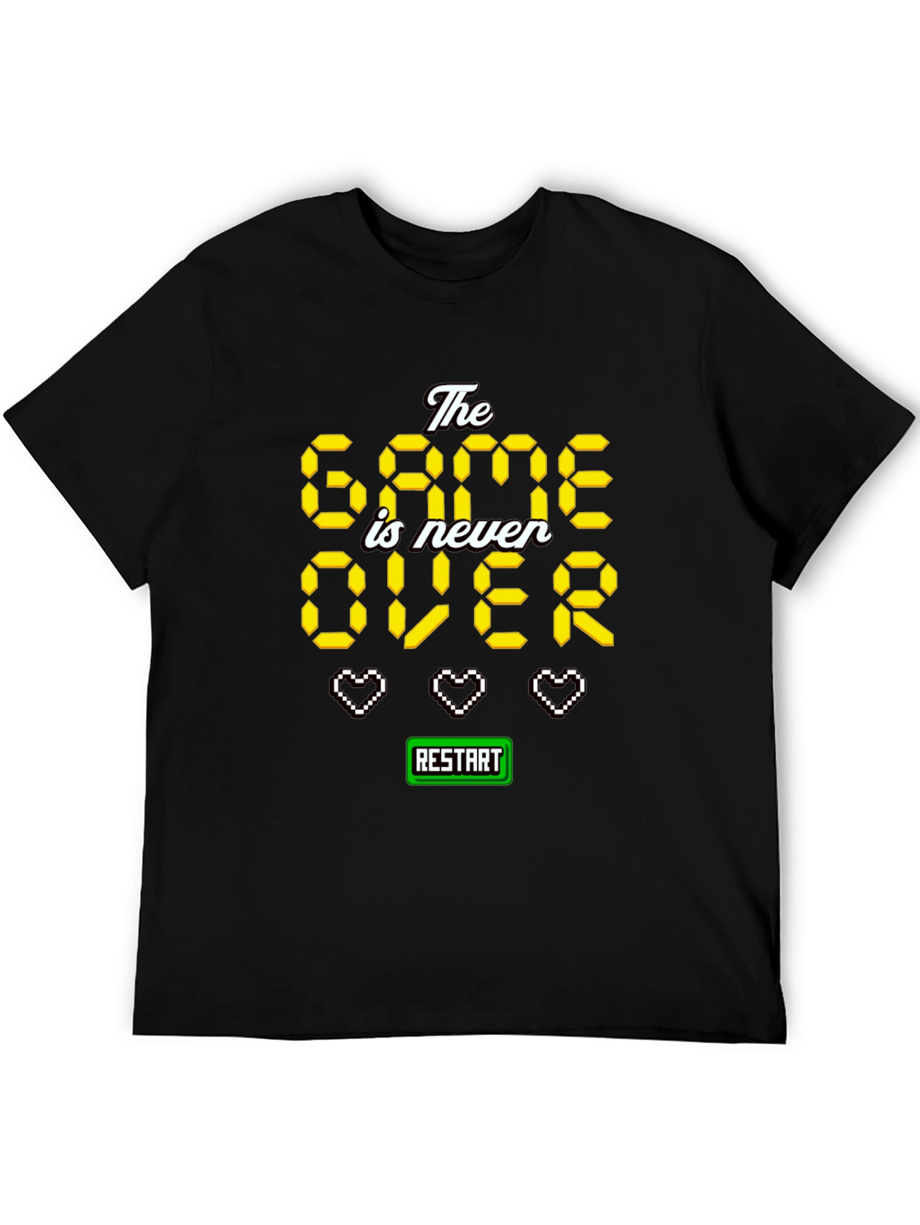The Game is Never Over Pixel Art T-Shirt