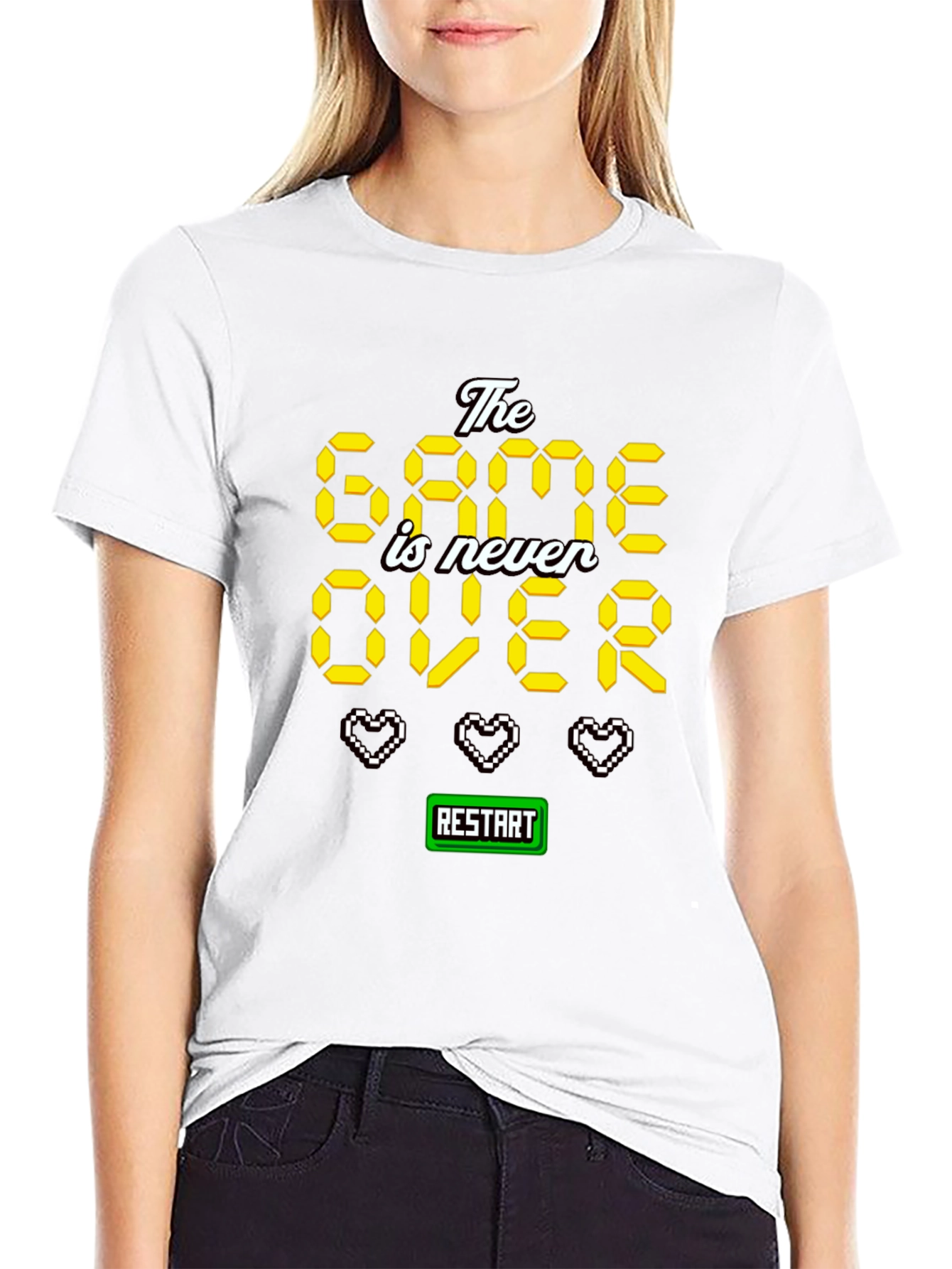 The Game is Never Over Pixel Art T-Shirt