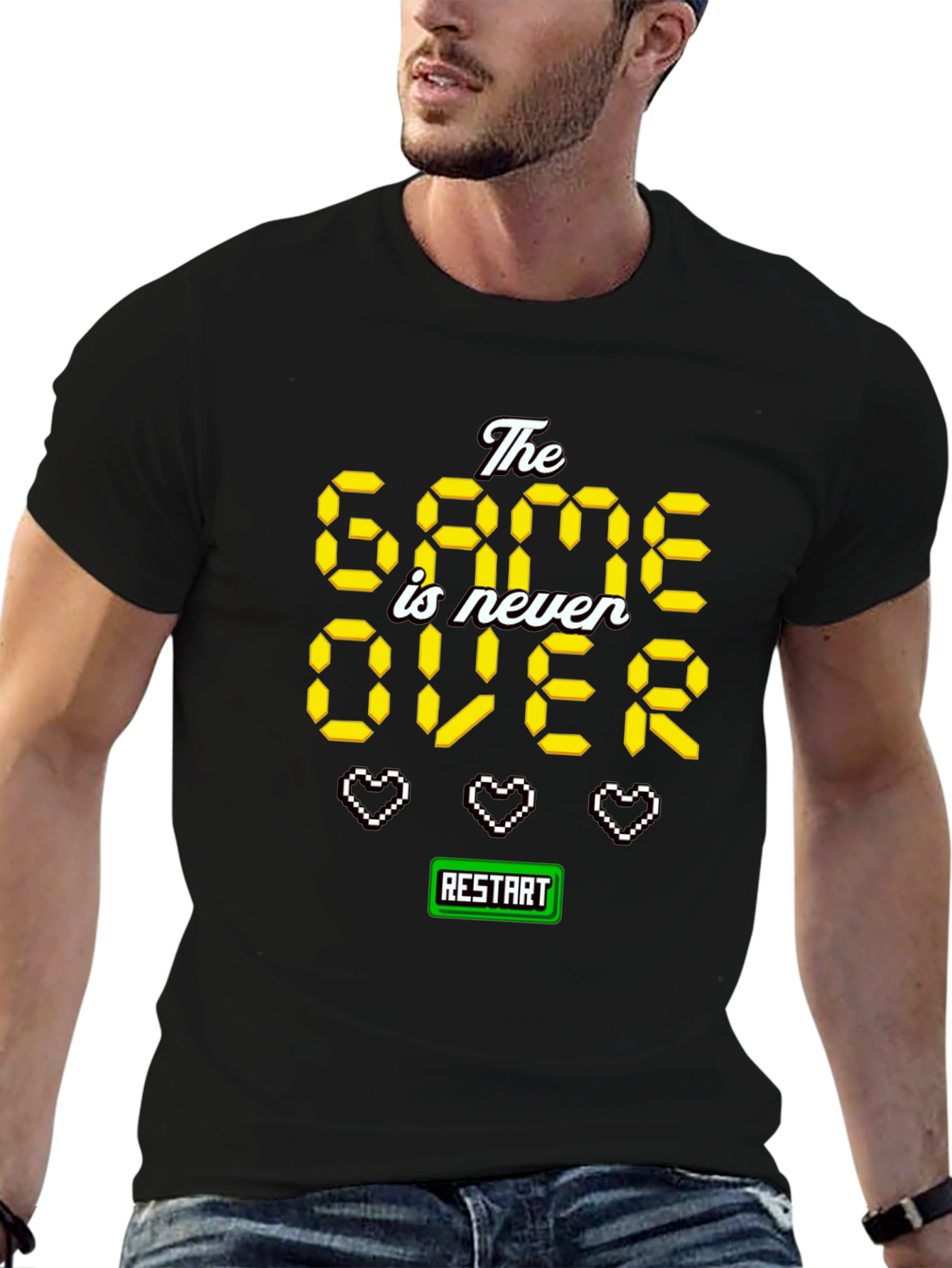 The Game is Never Over Pixel Art T-Shirt