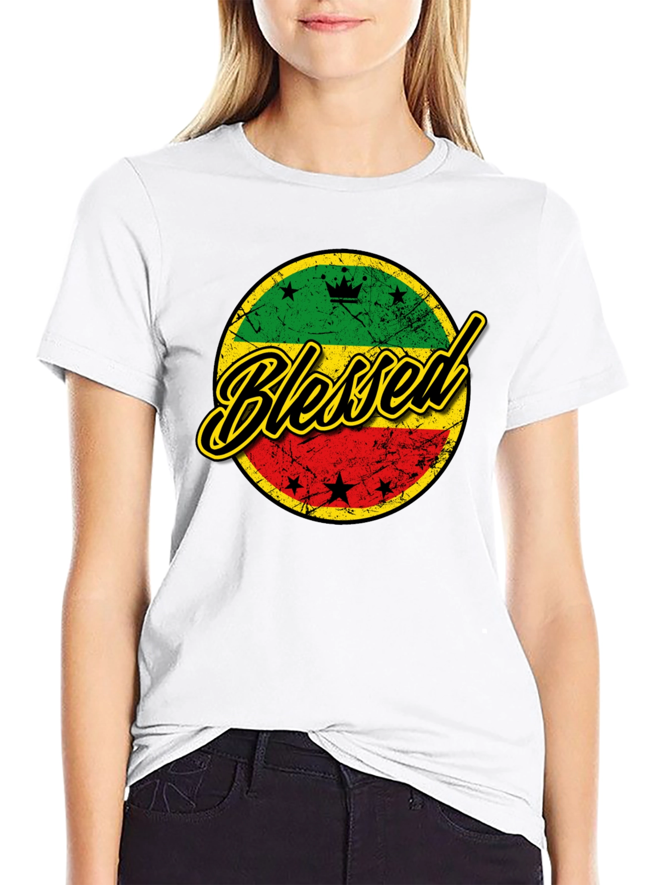Blessed Rasta T-Shirt - Reggae Inspired Design