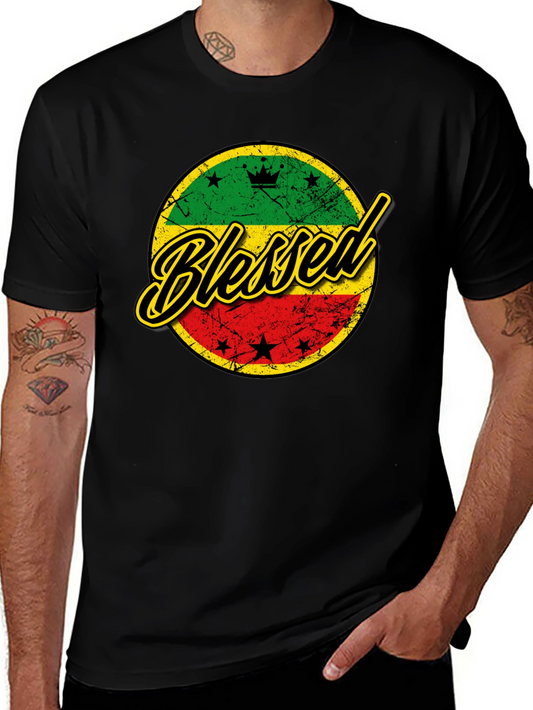 Blessed Rasta T-Shirt - Reggae Inspired Design