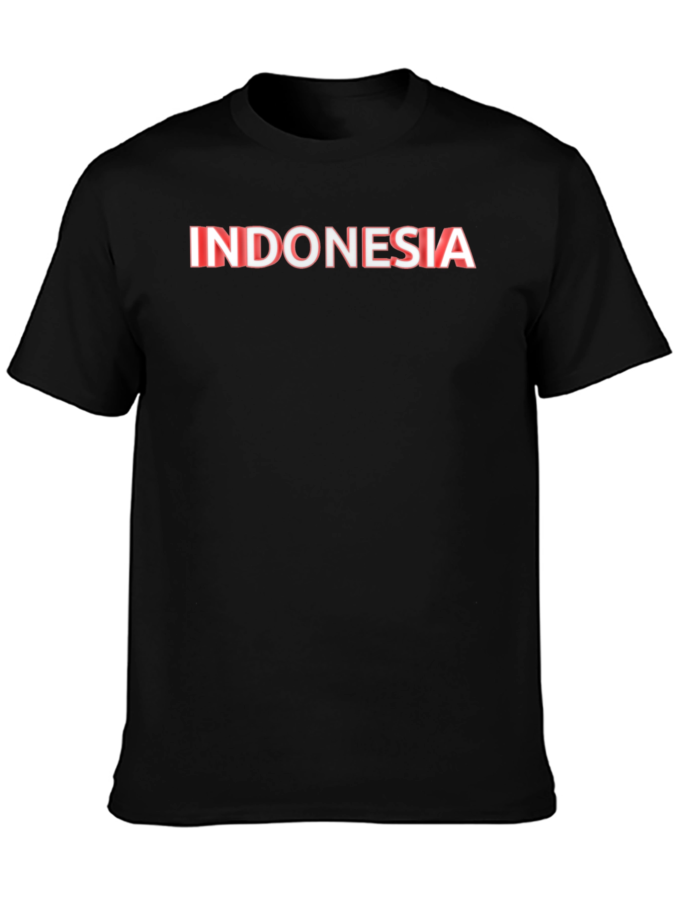 Indonesia Flag T-Shirt - Black