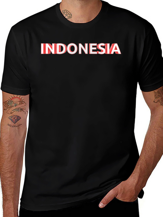 Indonesia Flag T-Shirt - Black