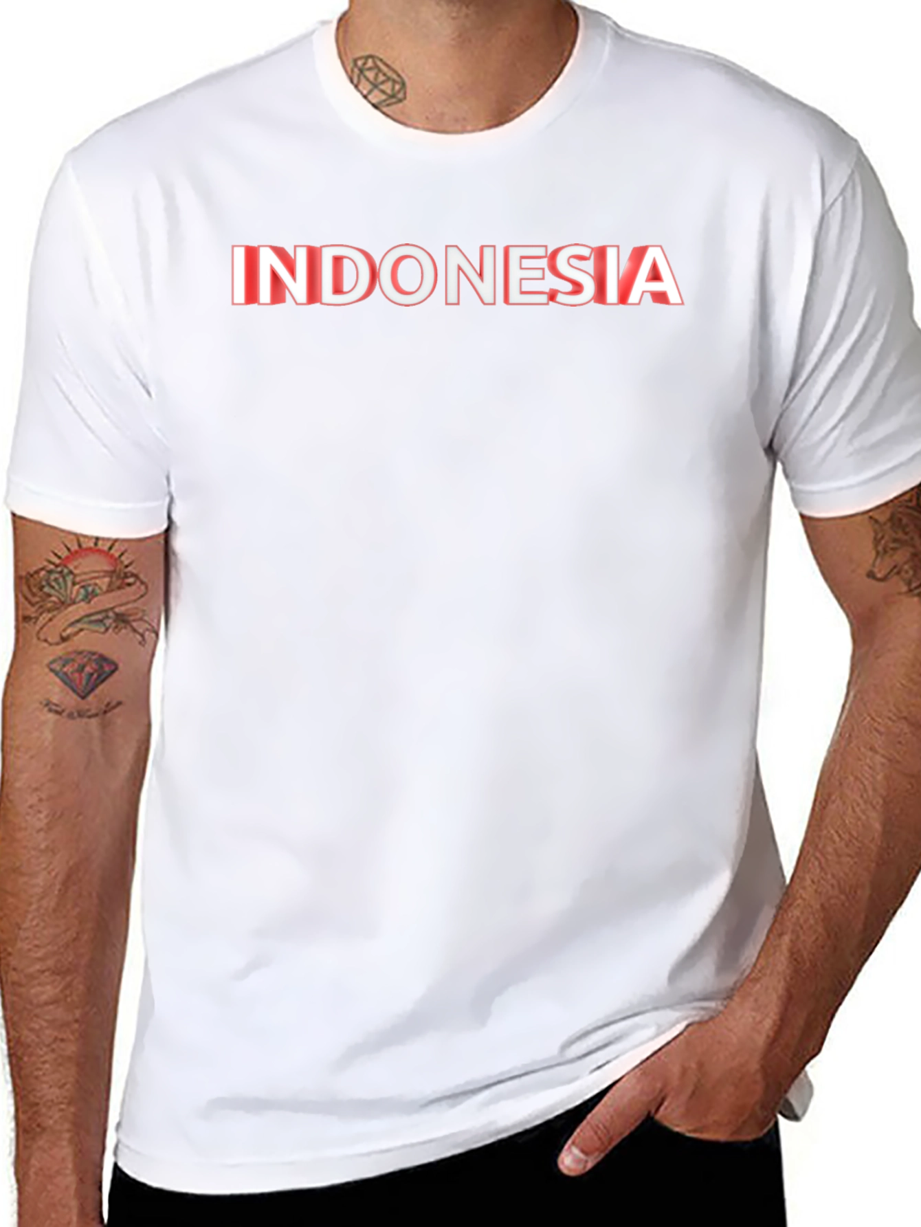 Indonesia Flag T-Shirt - Black