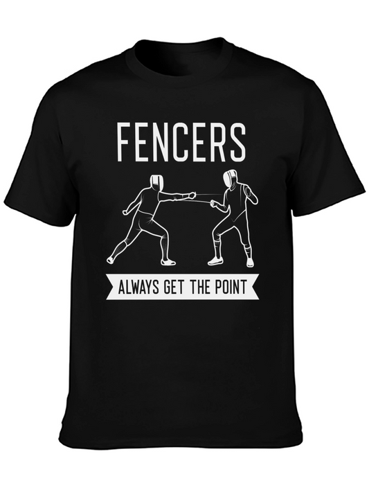 Fencers Always Get the Point Graphic T-Shirt