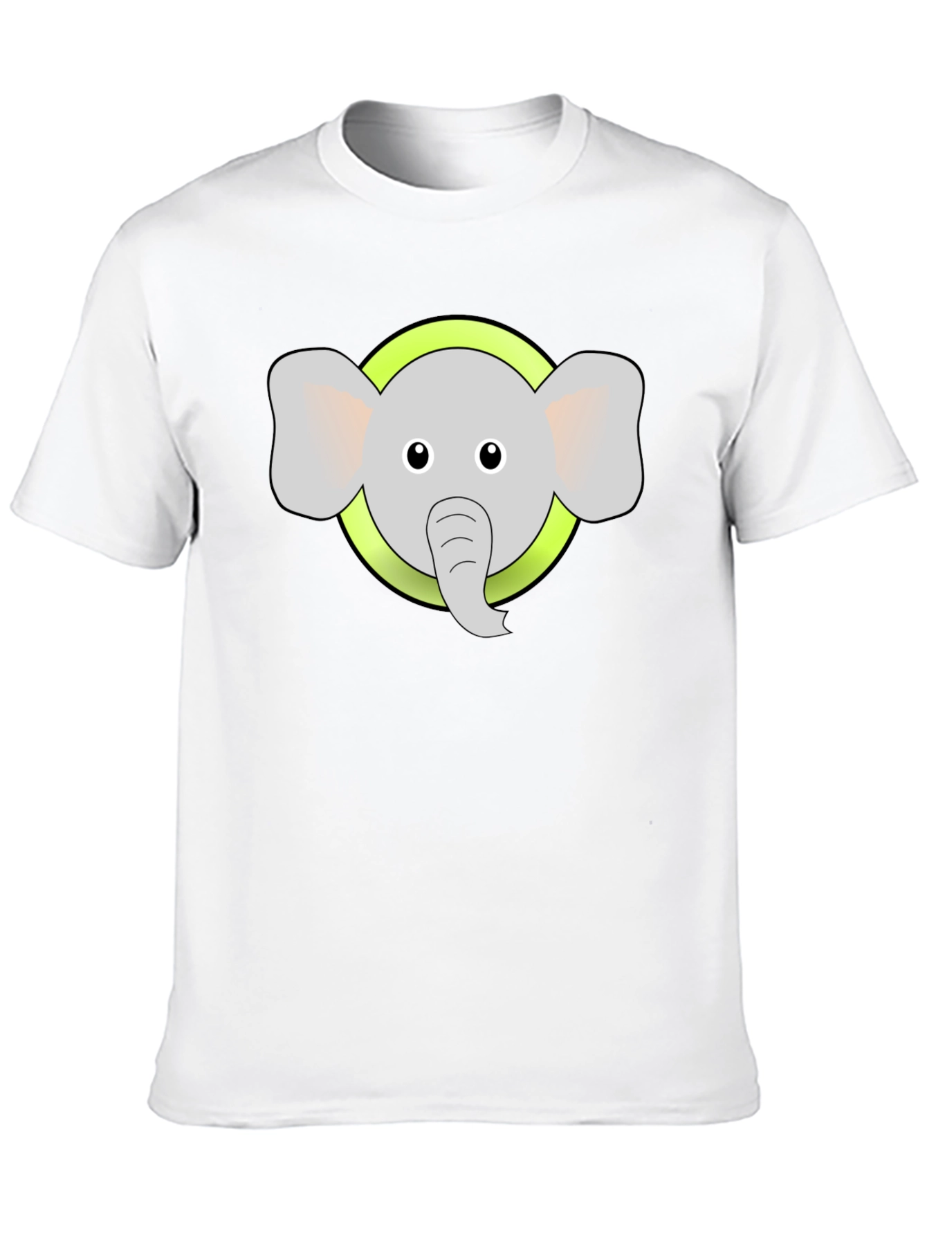 Elephant Graphic Tee - Black Cotton Blend Shirt