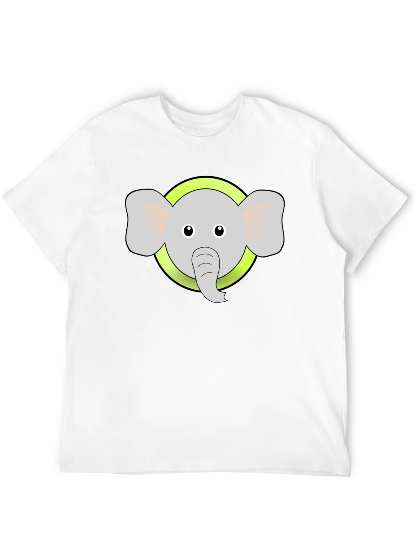 Elephant Graphic Tee - Black Cotton Blend Shirt